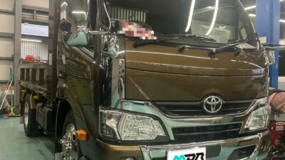 トヨタ ダイナ  フロントガラスリペア  丸型のヒビ  横浜市