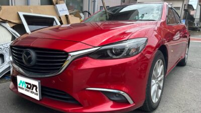 マツダ アテンザ ドアパンチ デントリペア 横浜市