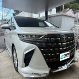 トヨタ  アルファード  飛び石ヒビのリペア  直線状のヒビ  横浜市