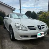 メルセデス・ベンツ SLK  飛び石ヒビのリペア  複合型のヒビ  秦野市