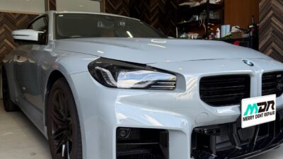 BMW M2  ドアパンチ被害によるヘコミ  デントリペア  横浜市