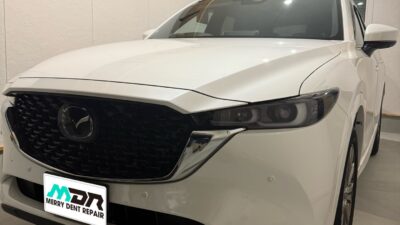 マツダ  CX-5  飛び石被害によるヒビのフロントガラスリペア  横浜市
