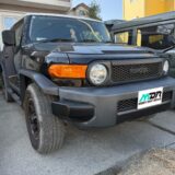 トヨタ  FJクルーザー  飛び石ヒビのリペア  十字型のヒビ  品川区